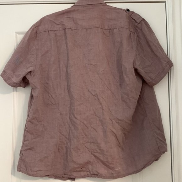 Rw&Co Pink Mens button down shirt - Picture 5 of 5